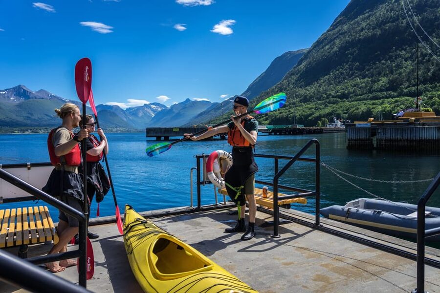 Åndalsnes: Kayaking in Majestic Romsdalsfjord - The first paddle toward Isfjorden