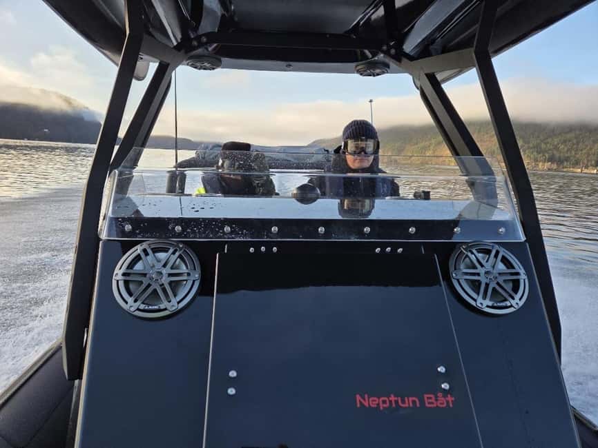 Bergen: Mostraumen Fjord Safari - by Premium RIB Boat - Mostraumen: the narrow passage at the end