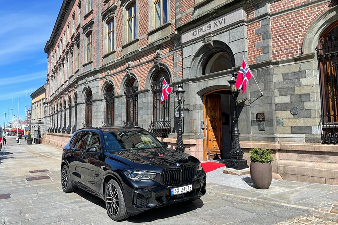 Bergen to Hardangerfjord VIP car + private yacht Fjord cruise - Norheimsund and the waiting yacht
