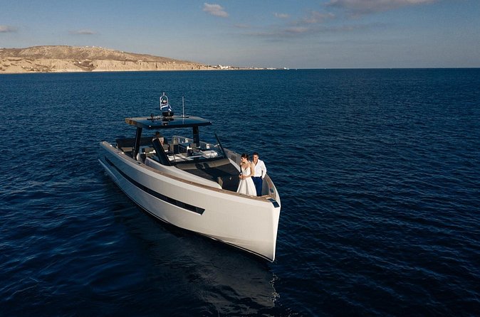 Caldera Private Cruise with Fjord 52 - Sailing around Santorini Volcano