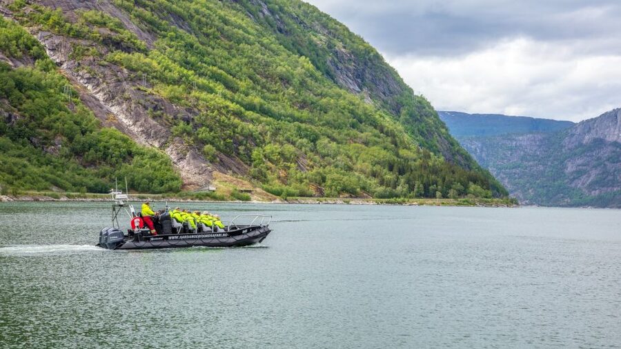 Eidfjord: 1-Hour Fjord RIB Tour - Waterfalls close enough to feel the spray