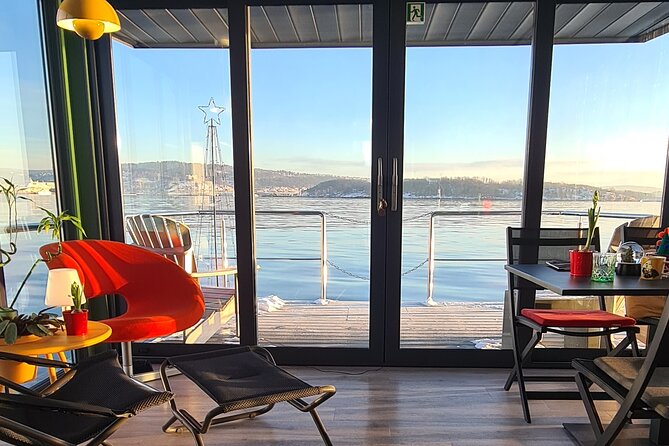 Fjord Houseboat Cruise in Oslo. 100 % electric. BYO - A Floating Room, Not a Crowded Tour Boat