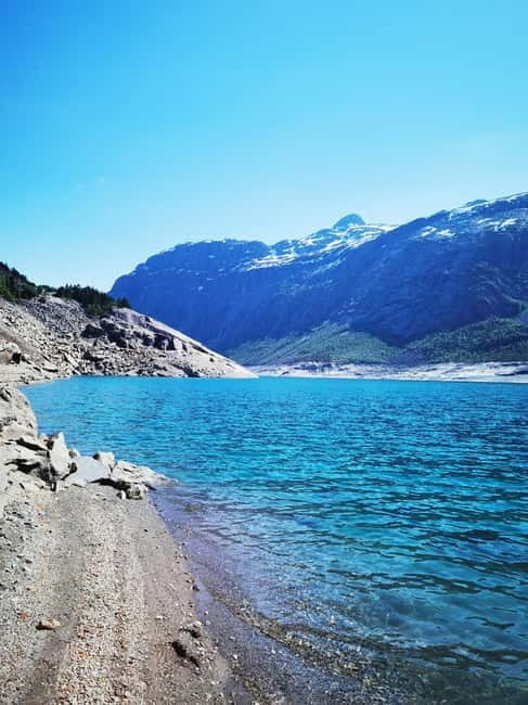 Flexible tour to Hardangerfjord vøringsfossen cruise include - Crossing the Hardanger Bridge toward Vøringsfossen