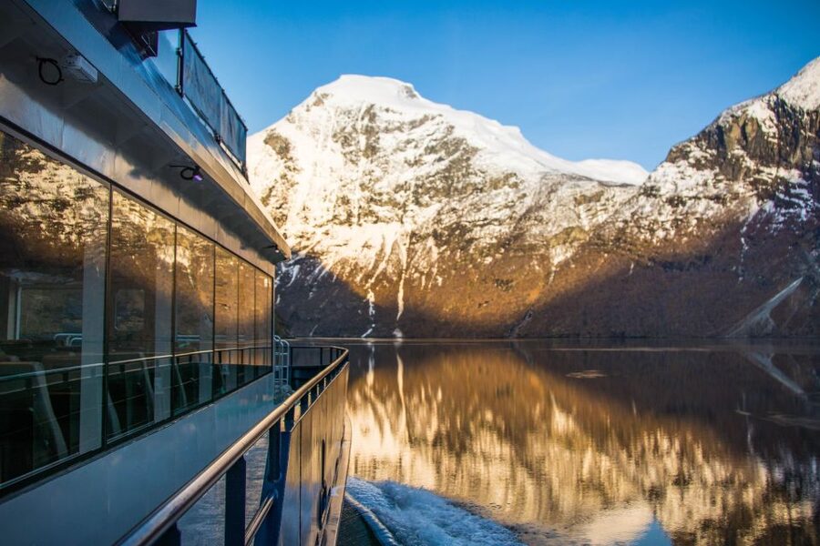 From Ålesund: Winter Fjord Cruise to Geirangerfjord - Two Fjord Rangers put the scenery in context