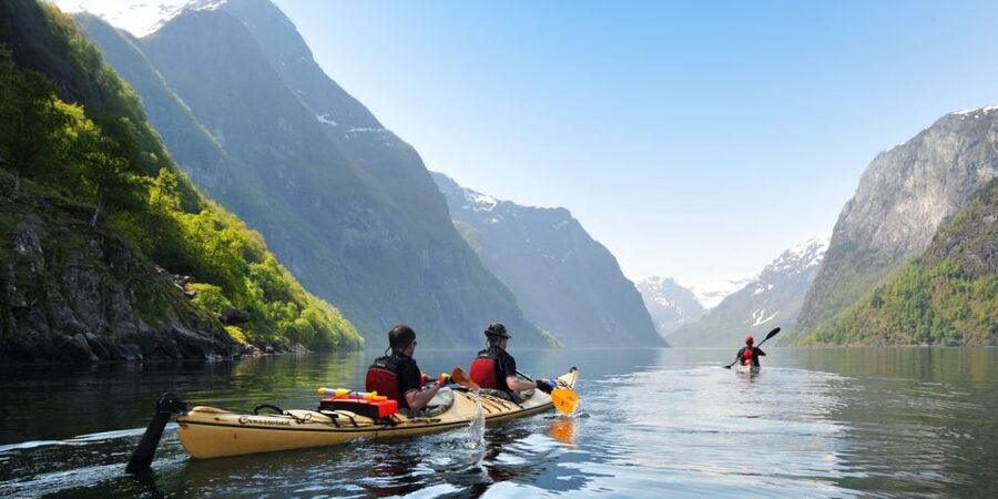 From Flåm: Nærøyfjord 3 Day Kayaking and Camping Tour - Shore walks and panoramic viewpoints