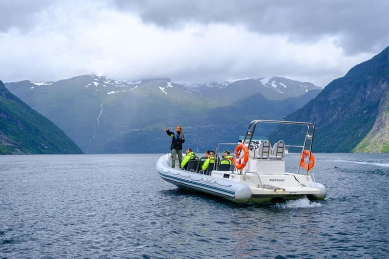 From Hellesylt: Experience Fjordsafari Geirangerfjord on RIB - The Geirangerfjord photo stop and the ride back