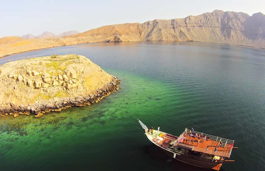 From Khasab: Fjords of Musandam Dhow Cruise & Buffet Lunch - Telegraph Island and the water stops