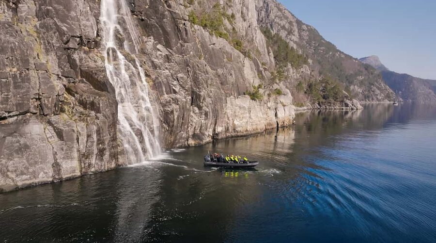 From Stavanger: Lysefjord RIB Boat Tour with Boathouse Visit - Hengjanefossen, or Whisky Falls