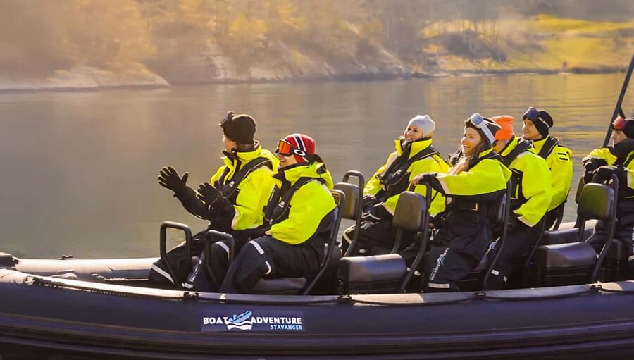 From Stavanger: Lysefjord RIB Boat Tour with Boathouse Visit - Getting ready for the RIB ride
