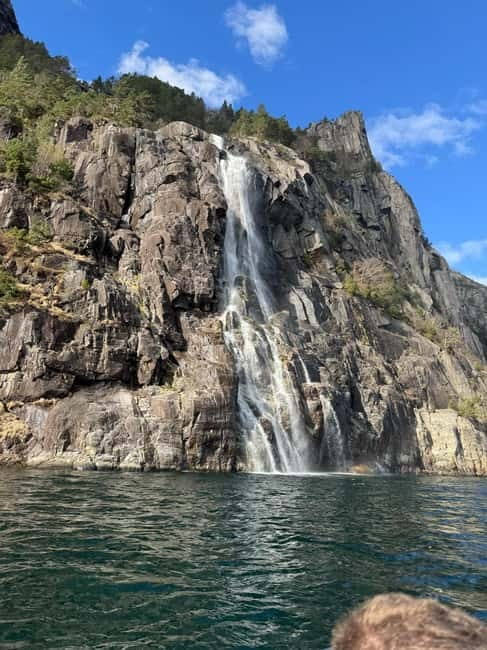 From Stavanger: Lysefjorden & Pulpit Rock Safari by RIB - The goat encounter at the end