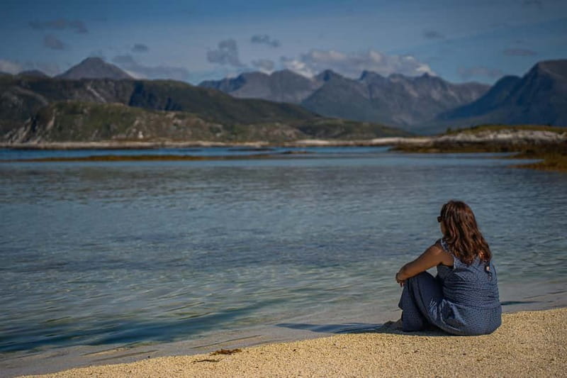 From Tromsø: Arctic Roadtrip: fjords tour with scenic picnic - Crossing Kvaløya toward the fjords