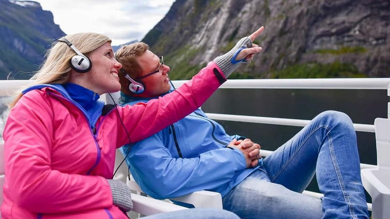 Geiranger: Fjord and Waterfalls Sightseeing Boat Trip - The first stretch into Geirangerfjord