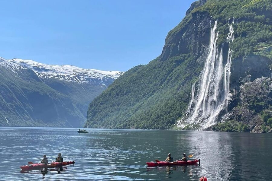 Geiranger Fjord Boat Tour with Waterfall Tasting - The return through Geirangerfjord