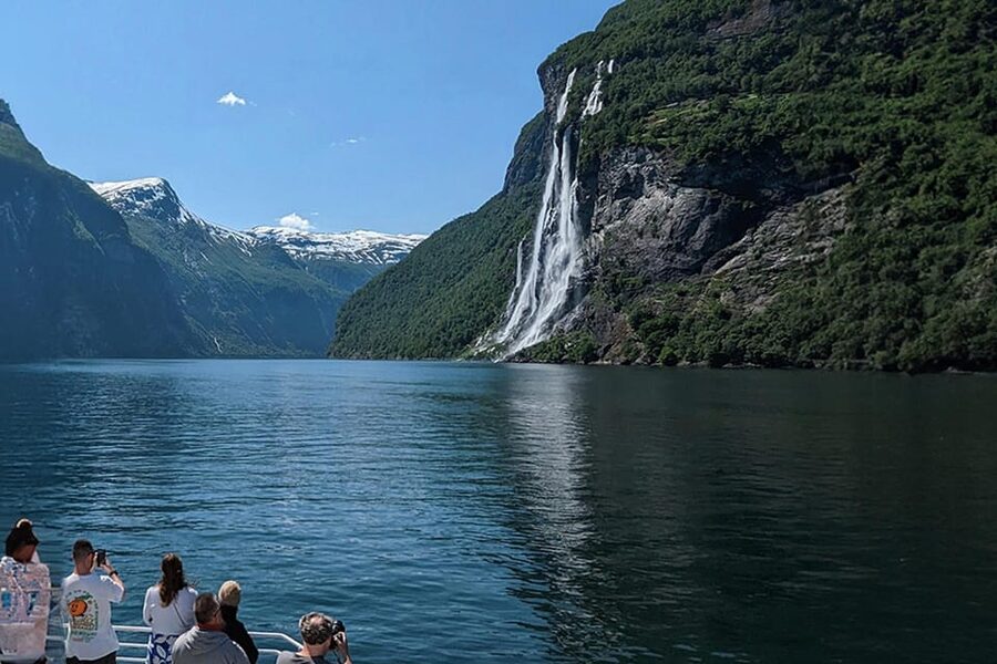 Geiranger Fjord Tour from Hellesylt (with stop in Geiranger) - The Friaren Waterfall water stop
