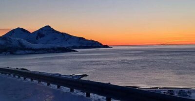 Grøtfjord, Tromsø. Unique Artic scenic route.