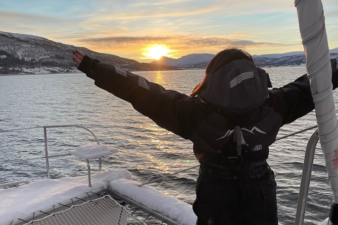 History Fjordcruise Around The Isle Of Tromso - Luxury Catamaran - Hot coffee, snacks, and a warm place to wait out rain