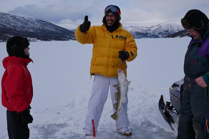 Ice Fishing On The Fjord - Warm Up at the Basecamp or Grill Cabin