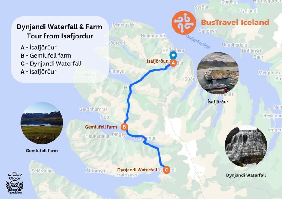 Isafjordur: Dynjandi Waterfall Tour and Icelandic Farm Visit - Dynjandi Waterfall and its uneven trail