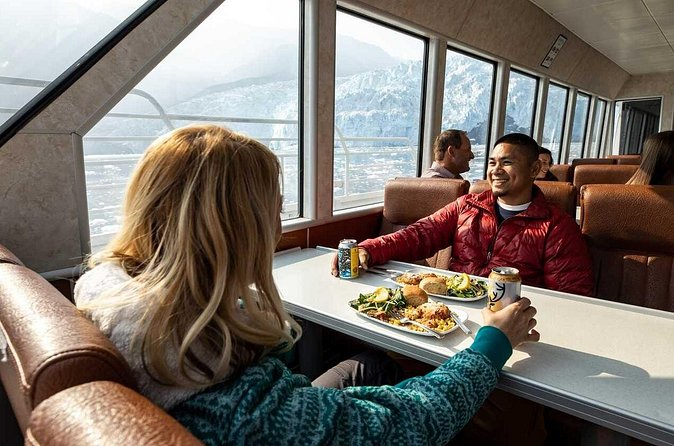 Kenai Fjords National Park Glacier Dinner Cruise from Seward - Dinner with ice and open water outside