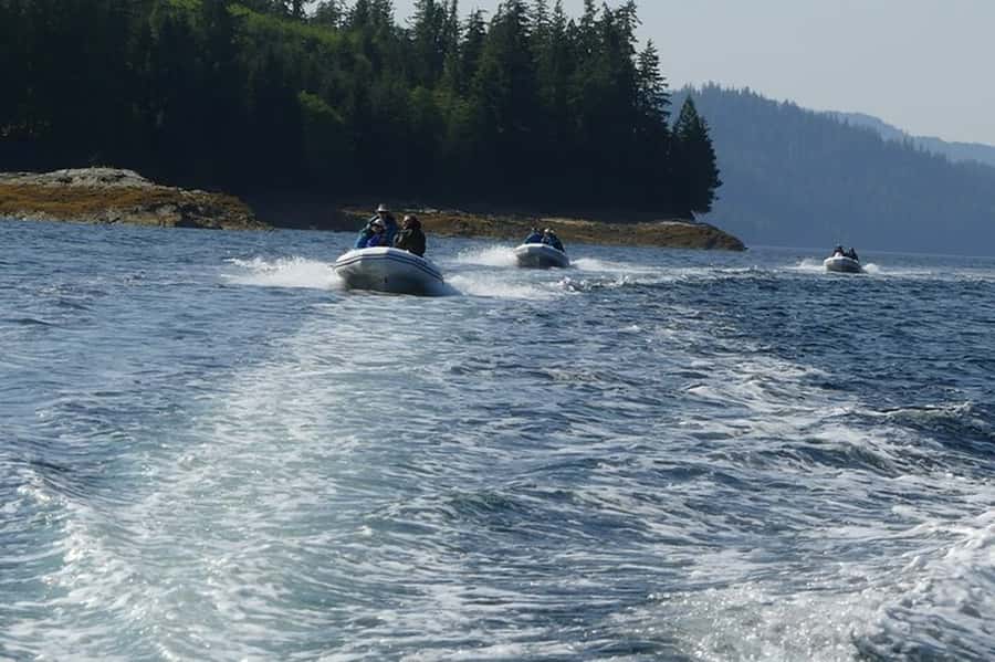 Ketchikan: Scenic Drive & George Inlet Fjords Zodiac Cruise - Boarding the four or six-seat Zodiac