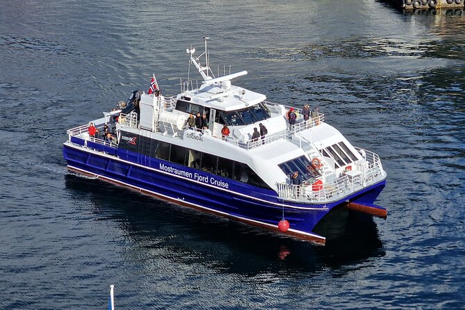 Mostraumen Fjord Cruise - the local operator - Nordhordland Bridge and the widening fjord