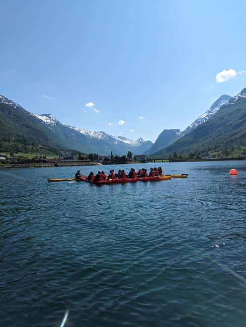 Olden: Fjord Kayaking + Drysuit & Safety Boat - Getting dressed for Norwegian water