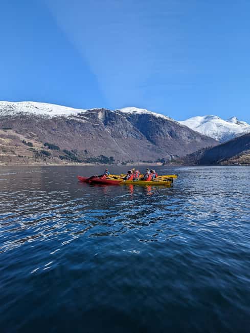 Olden: Fjord Kayaking + Drysuit & Safety Boat - The guides make the difference
