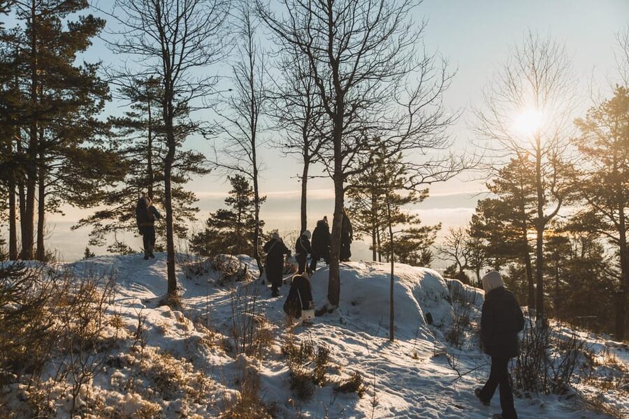 Oslo: Best View of the Oslofjord Winter Edition - The 40-minute metro ride to Frognerseteren