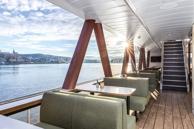 Oslo fjord 3-Course Dinner Cruise with Live Music - Returning past the Opera House and Aker Fortress