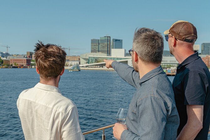 Oslo Fjord Brunch & Bubbles Cruise - Passing Dyna Lighthouse in the middle of the fjord