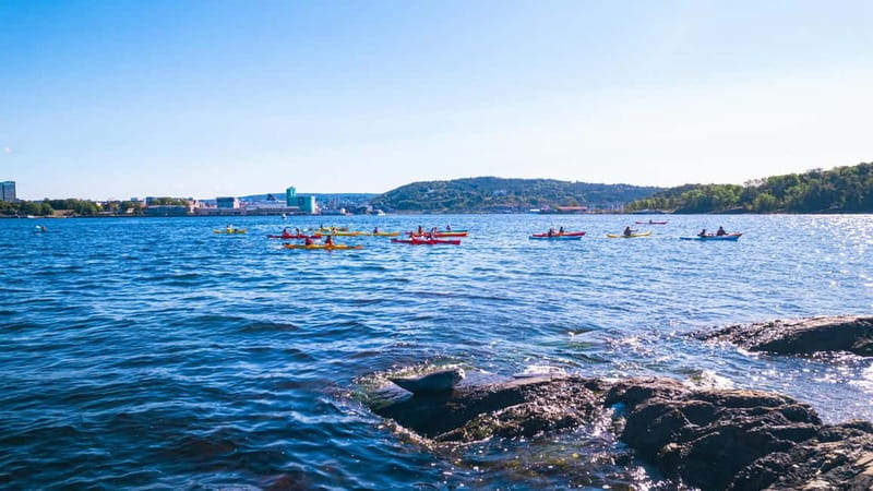Oslo Sea Kayak Tour “Fjord City” - Paddling Toward Akershus Fortress
