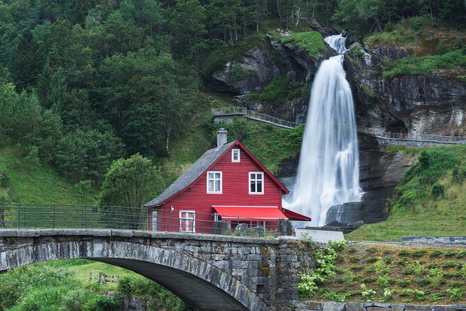 Private Guided Tour of Bergen and the Best of Norwegian Fjords - The goldfish lake and Hardangerfjord bridge