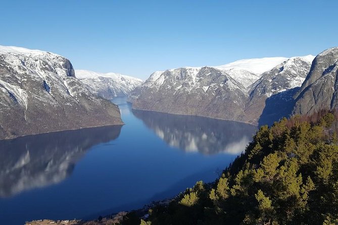 Private tour - Viking Village, Nærøyfjord Cruise and Flåm Railway - Aurlandsfjord and arrival in Flåm