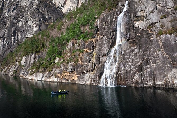 Rib adventure in the Lysefjord with boat house visit - The RIB ride into Lysefjord