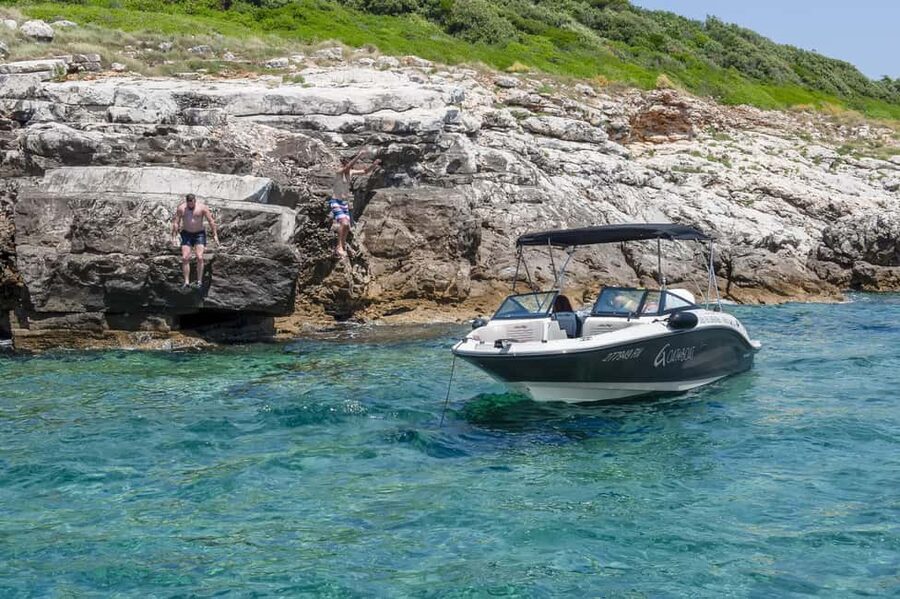 Rovinj or Vrsar: Rovinj Islands and Lim Fjord Speedboat Tour - Golden Cape, Katarina, and Red Island