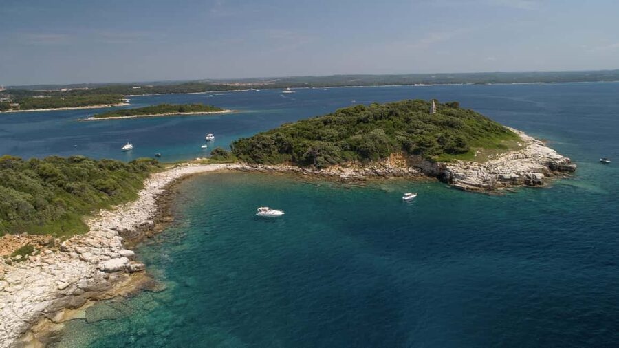 Rovinj or Vrsar: Rovinj Islands and Lim Fjord Speedboat Tour - Rovinj Old Town from the Water