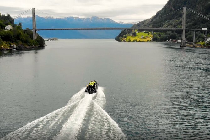 Scenic RIB adventure to Hardangerfjord & Fyksesund from Øystese - The best parts of this Øystese RIB trip