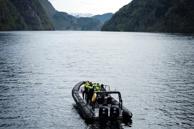 Scenic RIB adventure to Hardangerfjord & Fyksesund from Øystese - Fyksesund and the village of Botnen