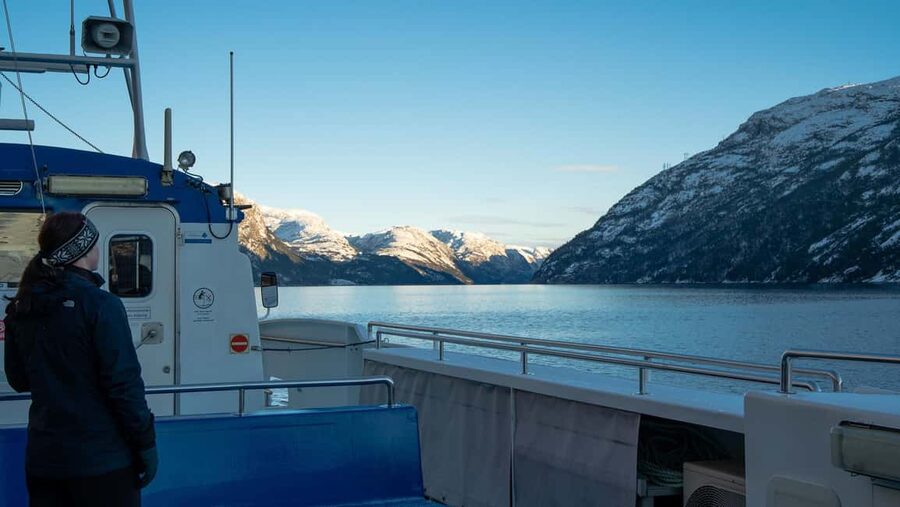 Stavanger: Electric Fjord Cruise to Lysefjord & Preikestolen - Hengjanefossen and the cool spray