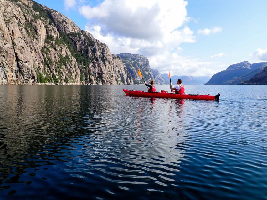 Stavanger: Lysefjord Kayak Safari (Waterfalls & Pulpit Rock) - Starting near Dørvika Beach