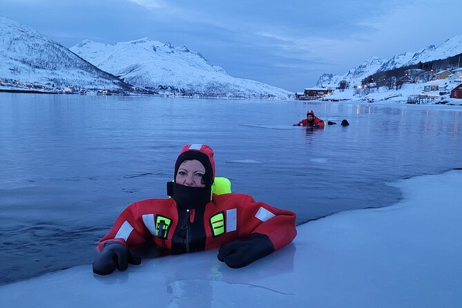 Tromso Arctic Fjord Floating - The jump, the ice, and the right level of adventure