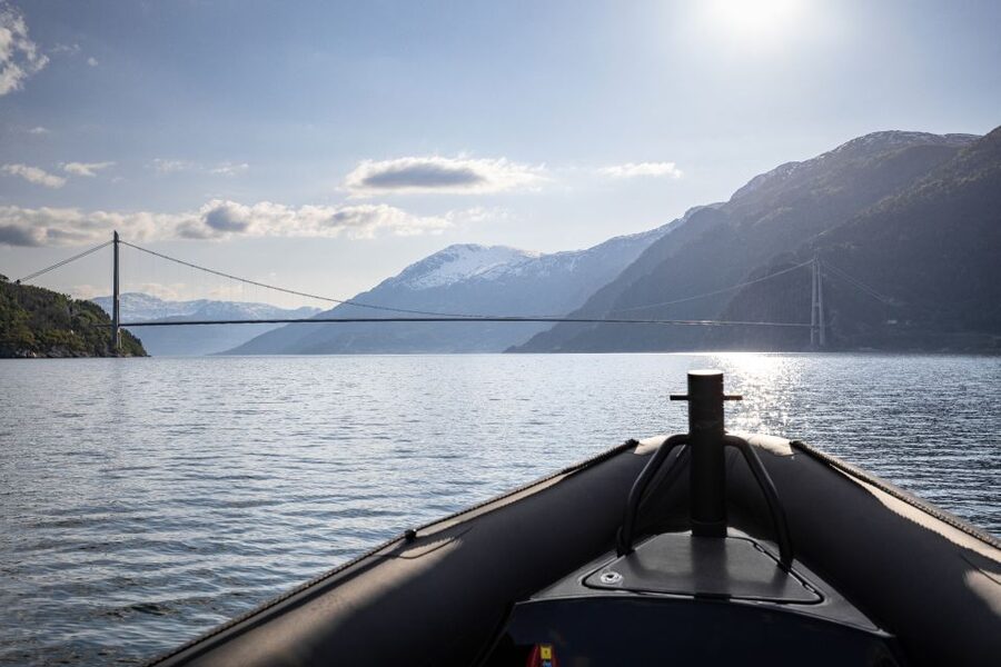 Ulvik: Hardangerfjord Ultimate RIB Tour - Crossing Hardangerfjord at speed