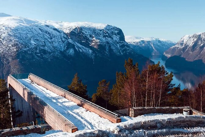 Winter Fjord Tour to Nærøyfjord, Flam and Stegastein from Bergen - The two-hour Nærøyfjord cruise is the heart of the trip